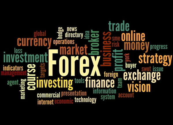 Forex, word cloud concept 6 — Stockfoto