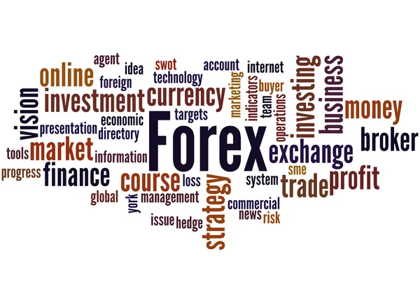 Forex, concepto de nube de palabras 7 — Foto de Stock