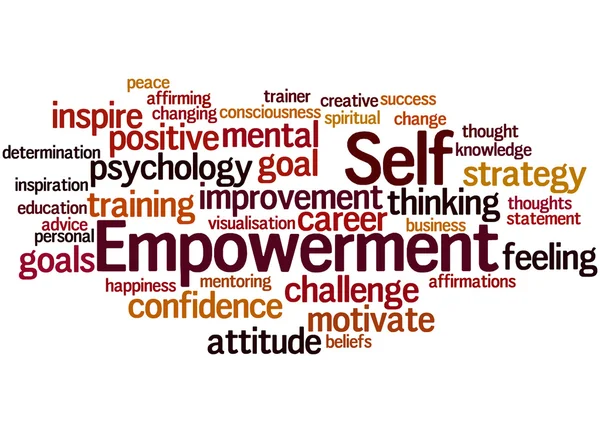 Self Empowerment, word cloud concept 5 — Stock fotografie