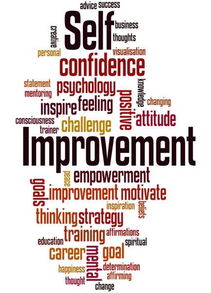 Self Improvement, word cloud concept 4 — Stock fotografie