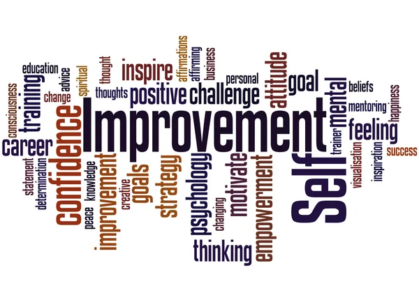 Self Improvement, word cloud concept 5 — Stock Photo, Image