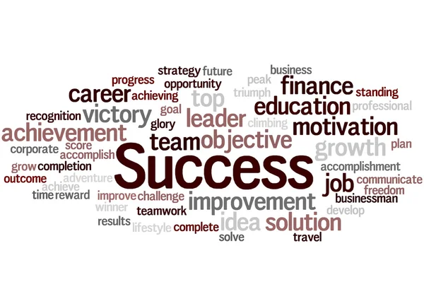 Succes, word cloud concept 2 — Stockfoto