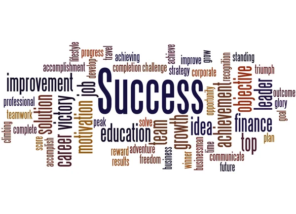 Succes, word cloud concept 8 — Stockfoto