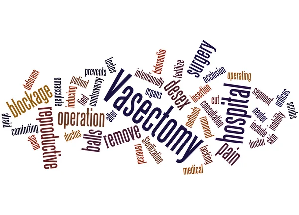 Vasectomie, word cloud concept — Stockfoto