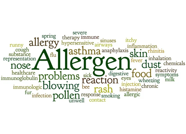 Allergen, word cloud concept 4 — Stock Photo, Image