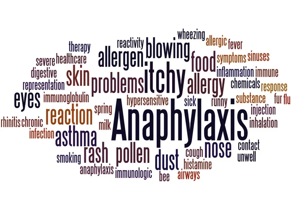 Anaphylaxis, word cloud concept 5 — Stock Photo, Image