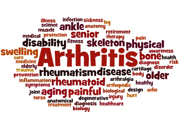 Artritis, concepto de nube de palabras 2 — Foto de Stock