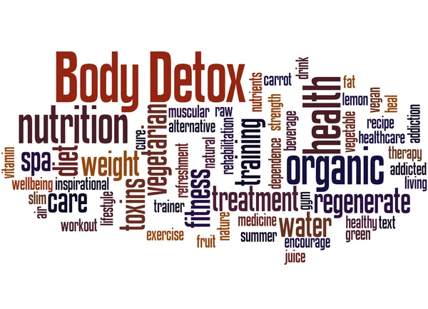 Body Detox, концепция облака слов 2 — стоковое фото