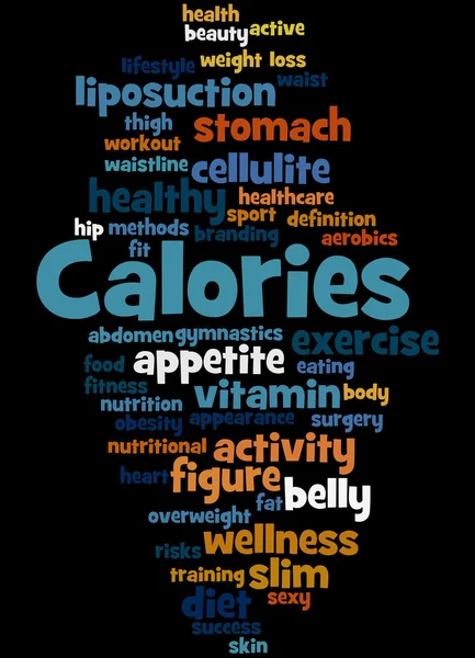 Calories, concept de nuage de mots 5 — Photo