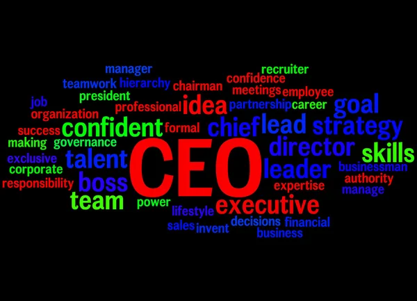 CEO - Director Ejecutivo, concepto de nube de palabras 5 — Foto de Stock