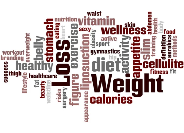 Diet and weight loss, word cloud concept 5 — Stock Photo, Image