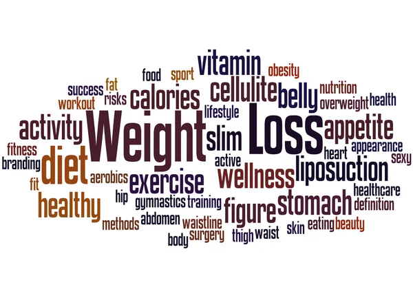 Diet and weight loss, word cloud concept 8 — Stock Photo, Image