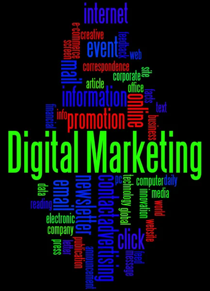 Digital marketing, word cloud concept 5 — Stock Photo, Image