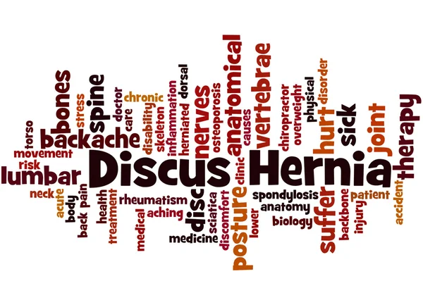 Discus Hernia, concepto de nube de palabras —  Fotos de Stock