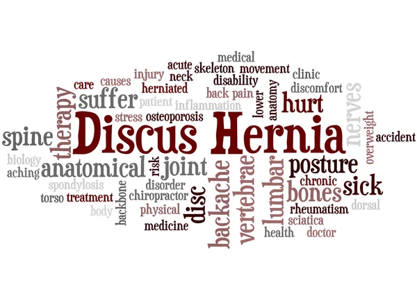 Discus Hernia, concepto de nube de palabras 4 —  Fotos de Stock