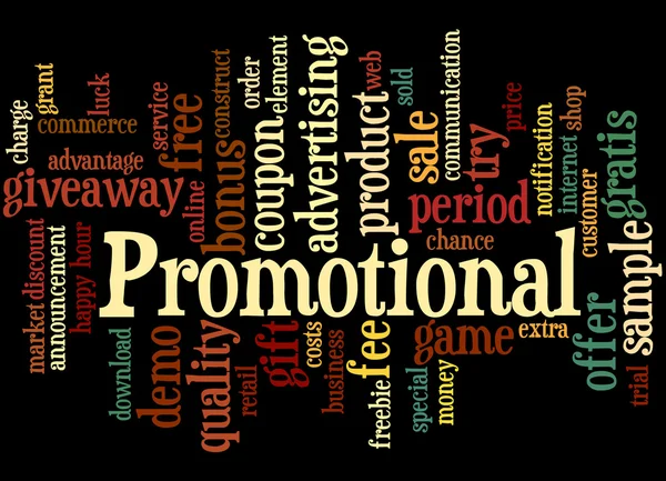 Promotion, ordet cloud koncept — Stockfoto