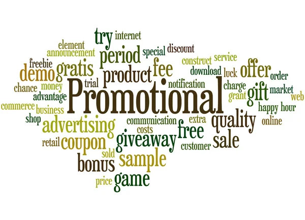 Promotionele, word cloud concept 5 — Stockfoto