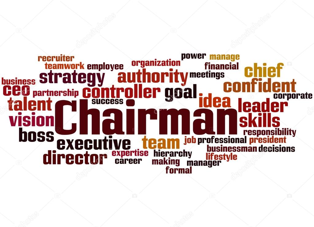 Chairman Word Cloud Concept 3 Stock Photo C Kataklinger