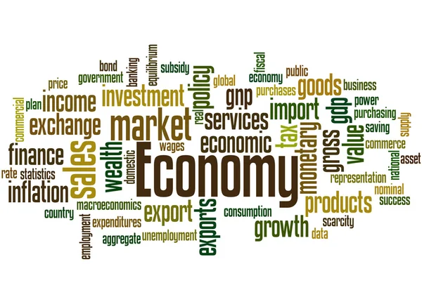 Economy, word cloud concept 3 — Stock Photo, Image