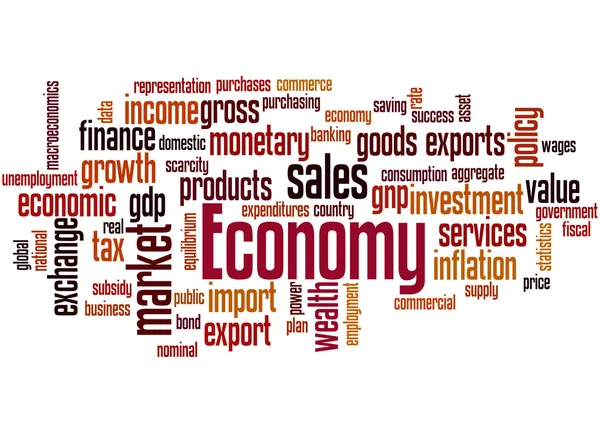 Economy, word cloud concept 9 — Stock Photo, Image