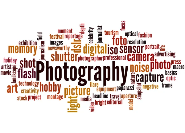 Fotografia, słowo cloud koncepcja 8 — Zdjęcie stockowe
