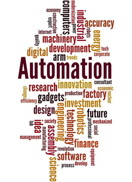 Automatizálás, szó felhő fogalmát 4 — Stock Fotó