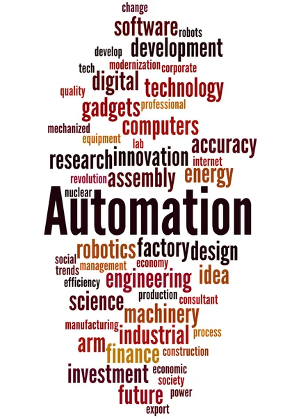 Automatyzacji, koncepcja słowo cloud 9 — Zdjęcie stockowe