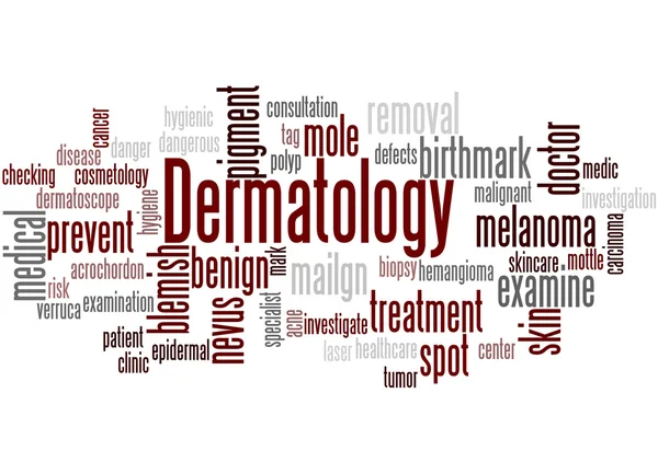 Dermatology, word cloud concept 3 — Stock Photo, Image