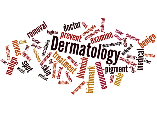 Dermatologie, Wort Wolkenkonzept 5 — Stockfoto