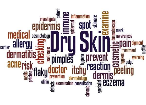 Dry Skin, word cloud concept 8 — Stock Photo, Image