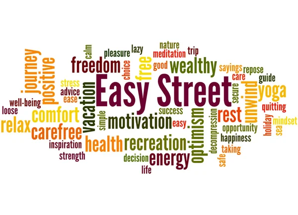 Easy street, mot nuage concept 2 — Photo