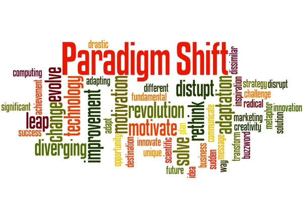 Paradigm Shift, word cloud concept 6 — Stock Photo, Image