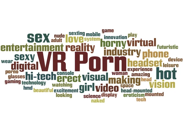 Vr 포르노, 단어 클라우드 개념 6 — 스톡 사진