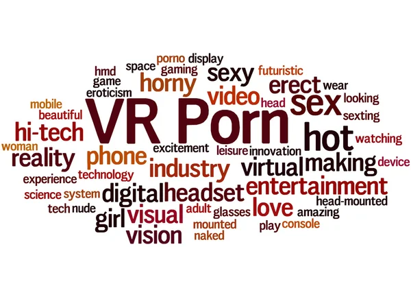VR Porn, conceito de nuvem de palavras 8 — Fotografia de Stock