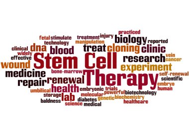 Stem cell therapy, word cloud concept 7 clipart