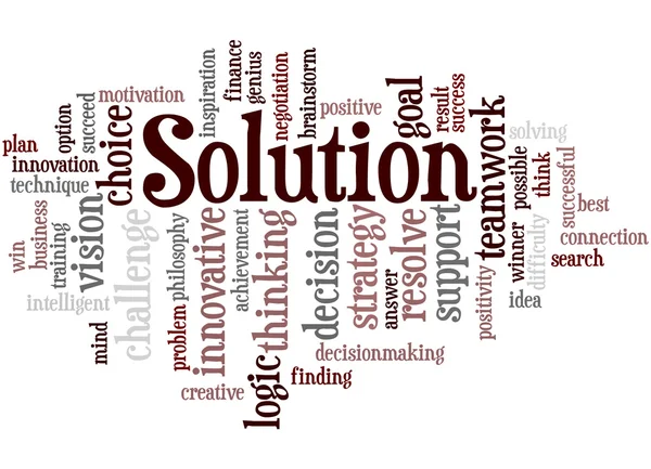 Solution, concept word cloud 9 — Photo