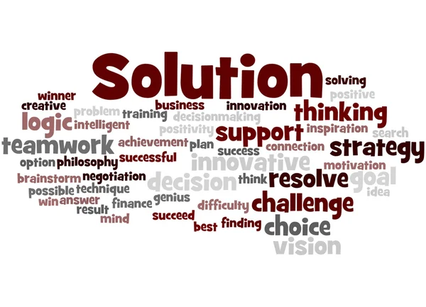 Solution, concept word cloud 5 — Photo