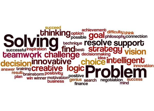 Problem Solving, word cloud concept 2 — Stockfoto
