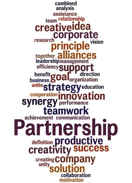 Partnership, word cloud concept 3 — Stock Photo, Image
