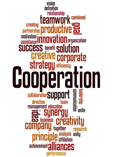 Cooperation,  word cloud concept 4 — Stock Photo, Image