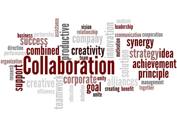 Collaboration, word cloud concept 7 — Stock Photo, Image