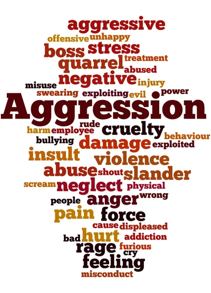 Agression, concept de nuage de mots 9 — Photo