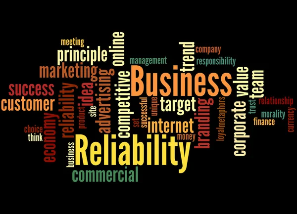 Business Reliability, word cloud concept 2 — Stock Photo, Image