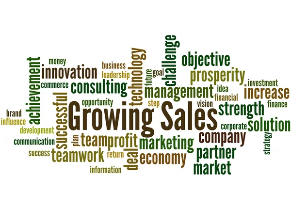 Vendite in crescita, concetto word cloud 2 — Foto Stock