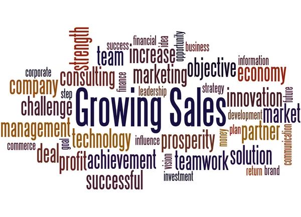 Vendite in crescita, concetto word cloud 8 — Foto Stock