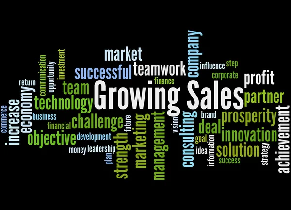 Рост продаж, концепция облака слов 5 — стоковое фото
