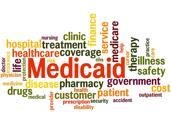 Medicaid, szó felhő fogalmát 4 — Stock Fotó
