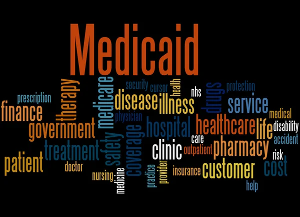 Medicaid, szó felhő fogalmát 7 — Stock Fotó