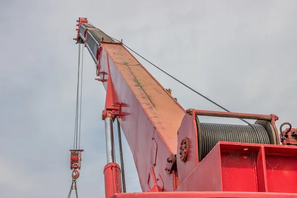 Crane arm with hook — Stock Photo, Image