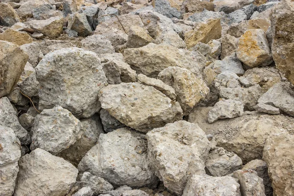 Piles of broken concrete cement background — Stock Photo, Image